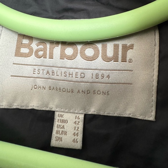 Like New Barbour Audrey Showerproof Jacket in Vicuña Gingham Check Size 12 - Picture 4 of 6